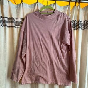 We The Free / Free People oversized long sleeve mock neck top